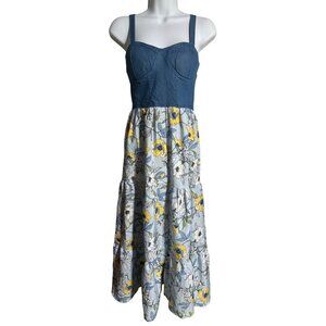 Band of the Free Floral Maxi Dress Size XS Sleeveless Flowy